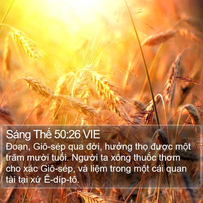 Sáng Thế 50:26 VIE Bible Study