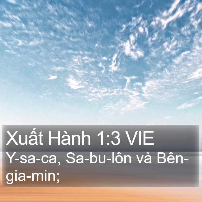 Xuất Hành 1:3 VIE Bible Study