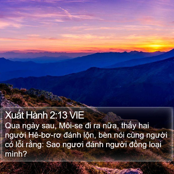 Xuất Hành 2:13 VIE Bible Study