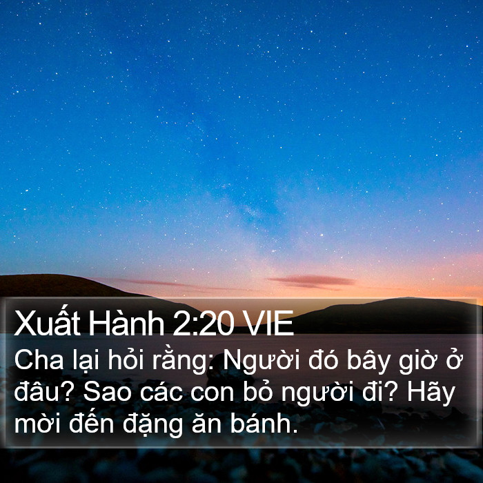 Xuất Hành 2:20 VIE Bible Study