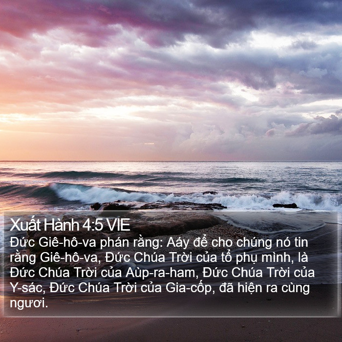 Xuất Hành 4:5 VIE Bible Study