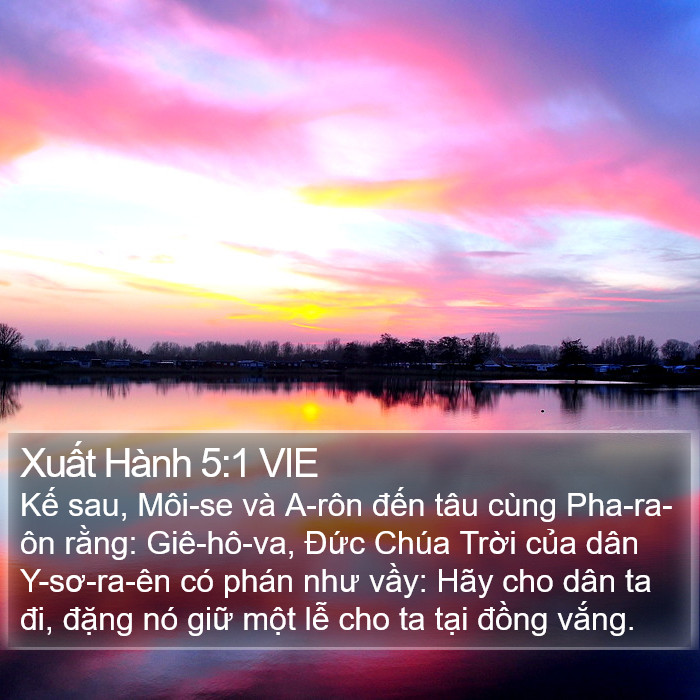 Xuất Hành 5:1 VIE Bible Study
