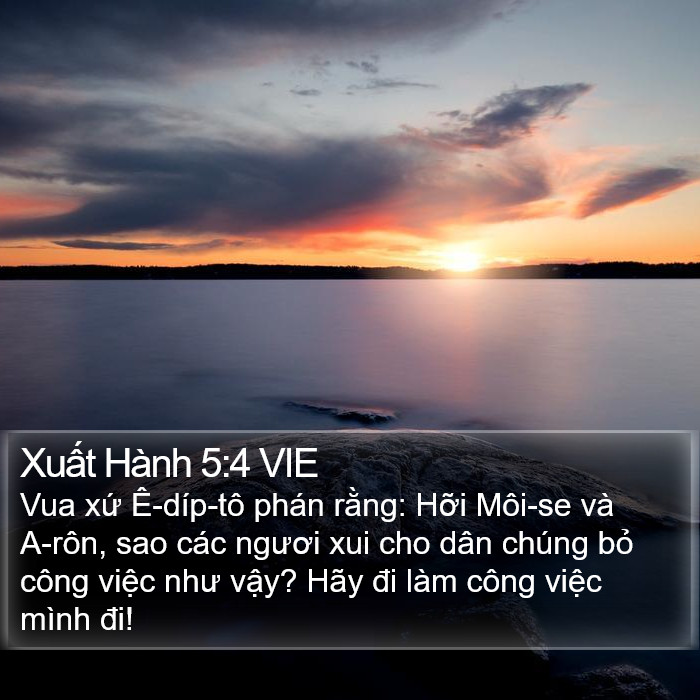 Xuất Hành 5:4 VIE Bible Study