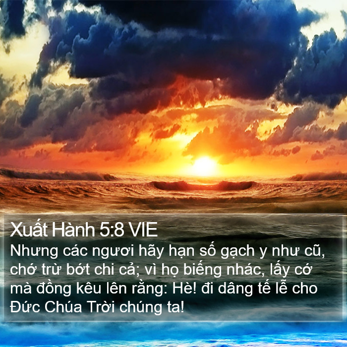 Xuất Hành 5:8 VIE Bible Study