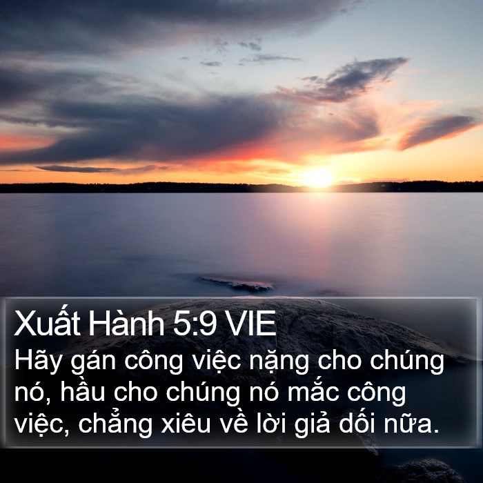 Xuất Hành 5:9 VIE Bible Study