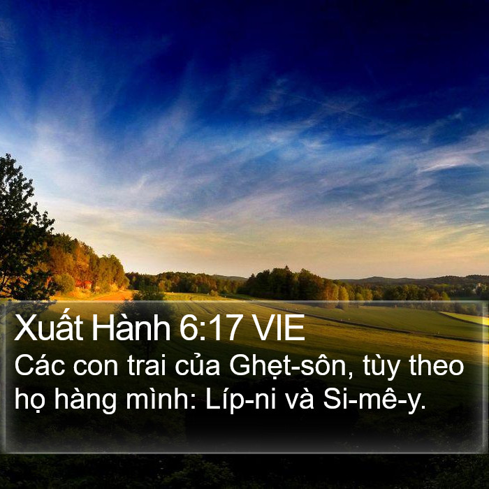 Xuất Hành 6:17 VIE Bible Study