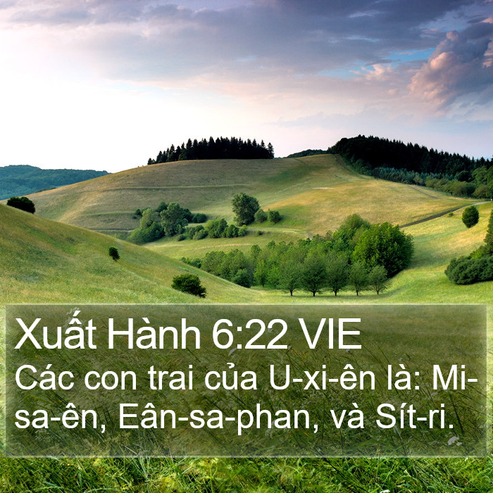 Xuất Hành 6:22 VIE Bible Study