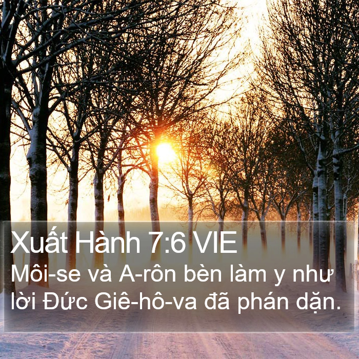 Xuất Hành 7:6 VIE Bible Study