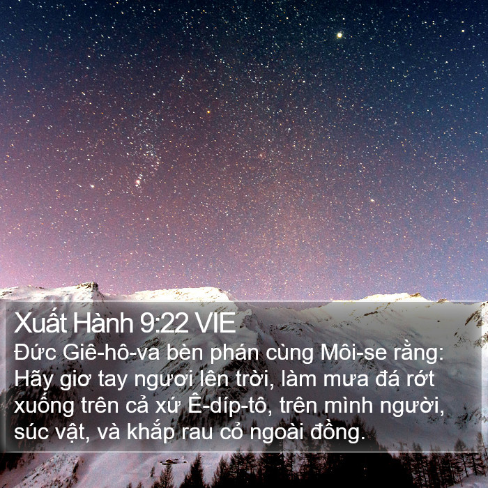 Xuất Hành 9:22 VIE Bible Study
