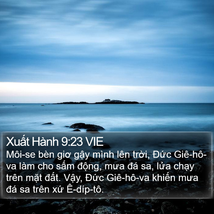 Xuất Hành 9:23 VIE Bible Study
