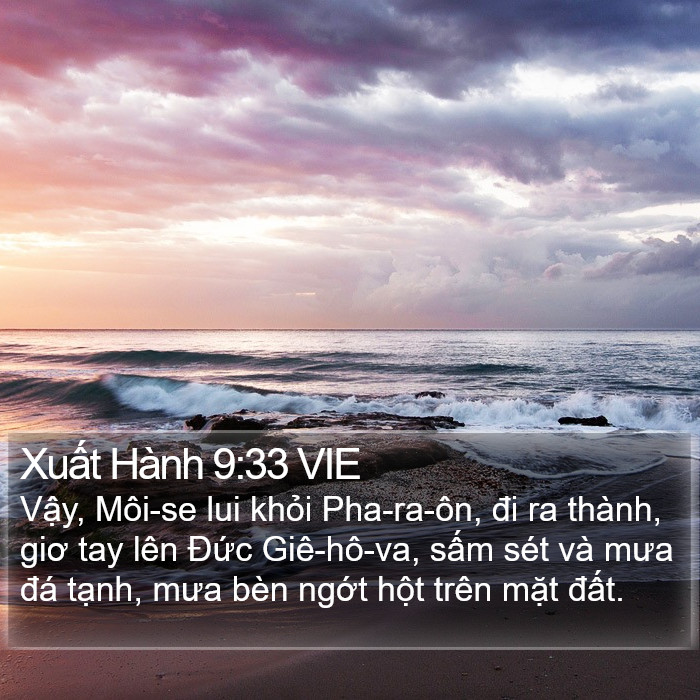 Xuất Hành 9:33 VIE Bible Study