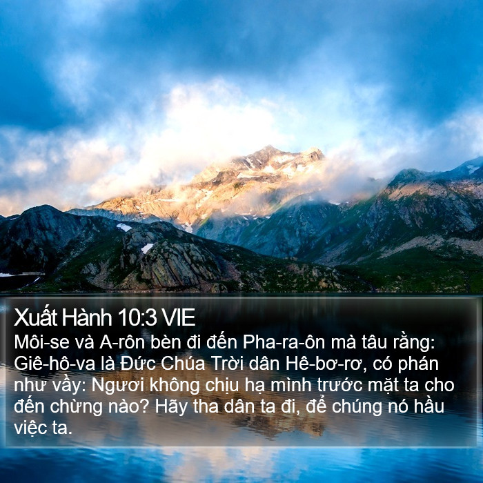 Xuất Hành 10:3 VIE Bible Study
