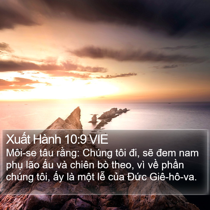 Xuất Hành 10:9 VIE Bible Study