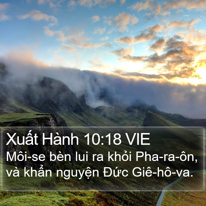 Xuất Hành 10:18 VIE Bible Study