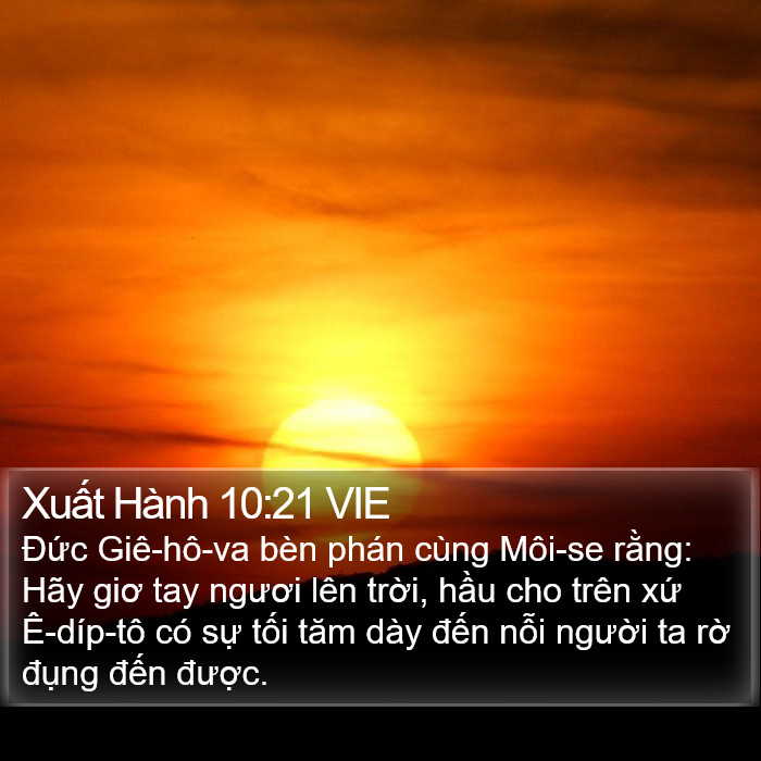 Xuất Hành 10:21 VIE Bible Study