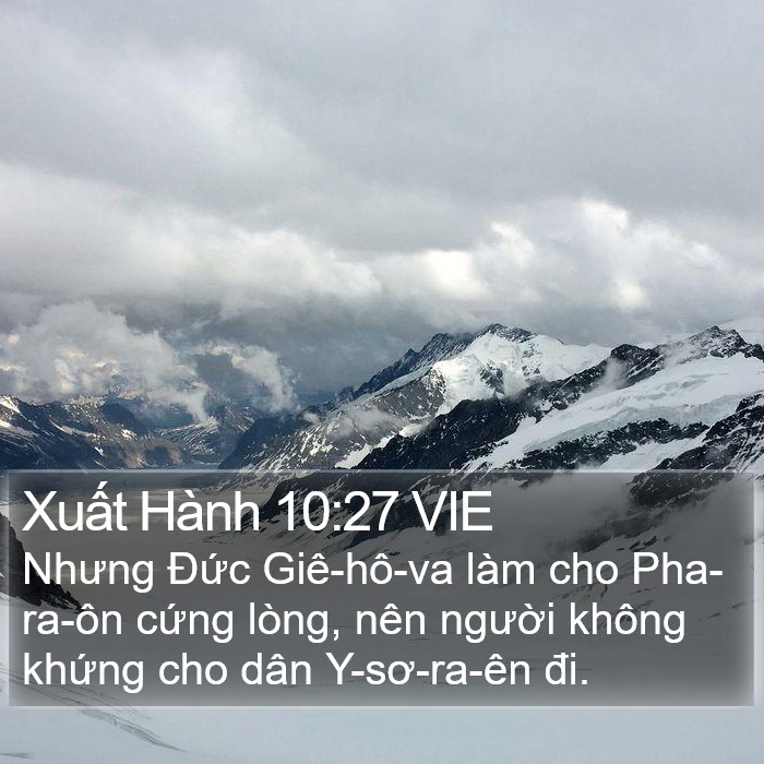 Xuất Hành 10:27 VIE Bible Study