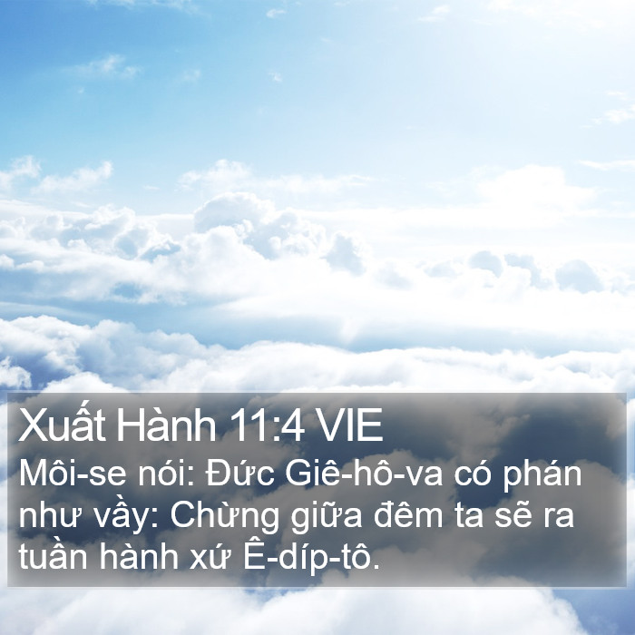 Xuất Hành 11:4 VIE Bible Study