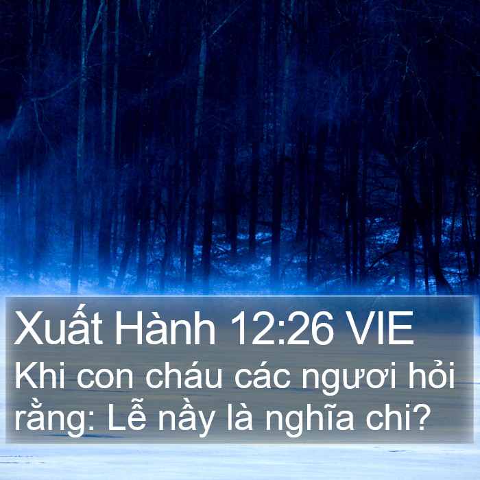 Xuất Hành 12:26 VIE Bible Study