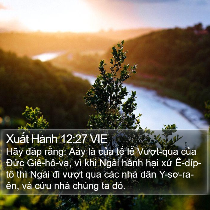 Xuất Hành 12:27 VIE Bible Study