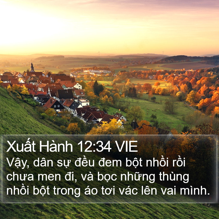 Xuất Hành 12:34 VIE Bible Study