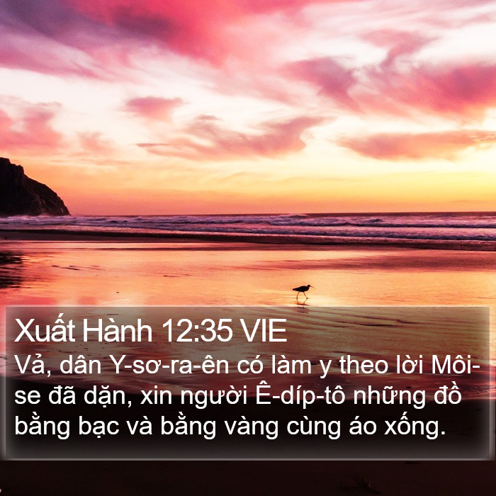 Xuất Hành 12:35 VIE Bible Study