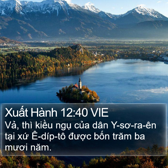 Xuất Hành 12:40 VIE Bible Study