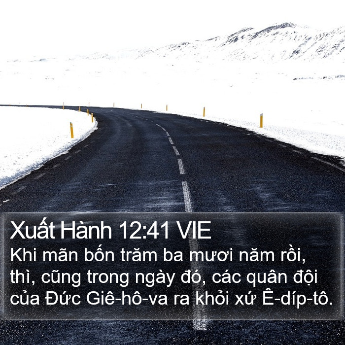 Xuất Hành 12:41 VIE Bible Study