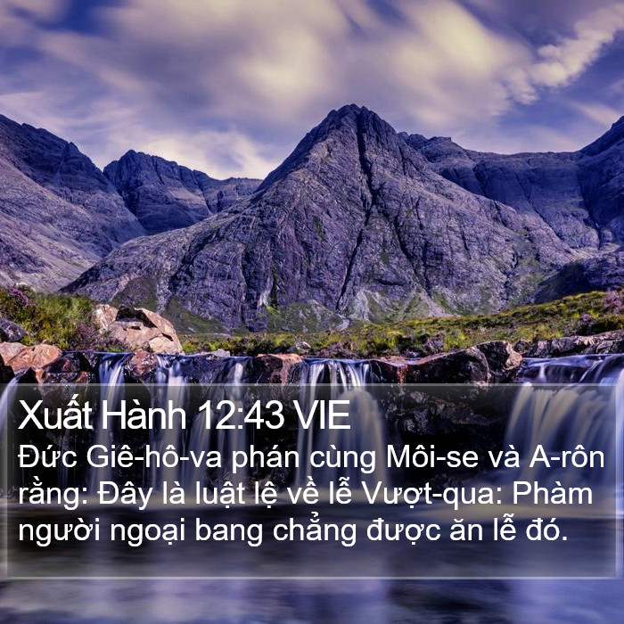 Xuất Hành 12:43 VIE Bible Study