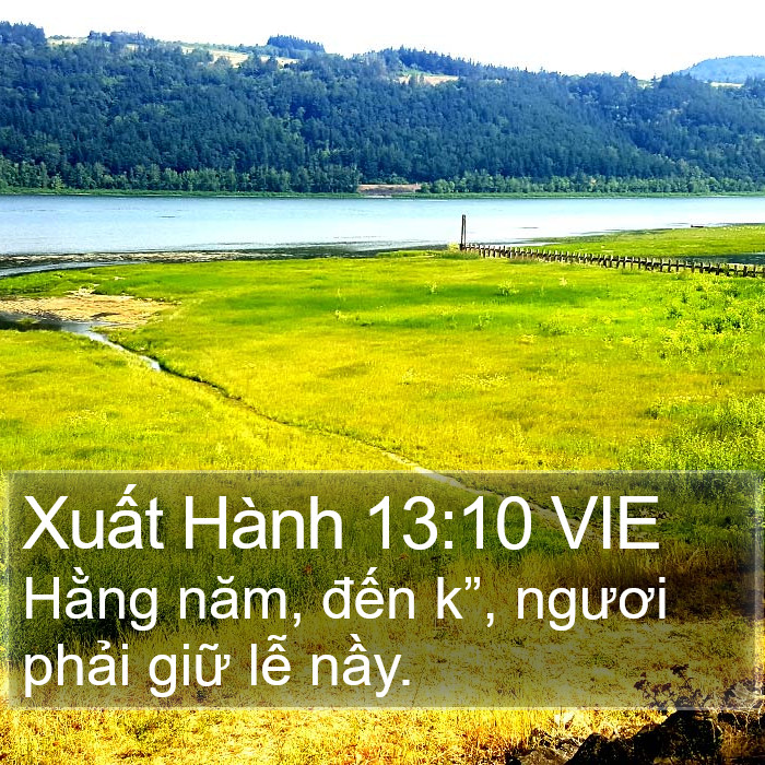 Xuất Hành 13:10 VIE Bible Study