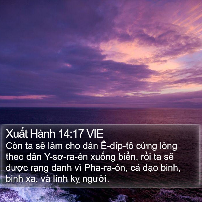 Xuất Hành 14:17 VIE Bible Study