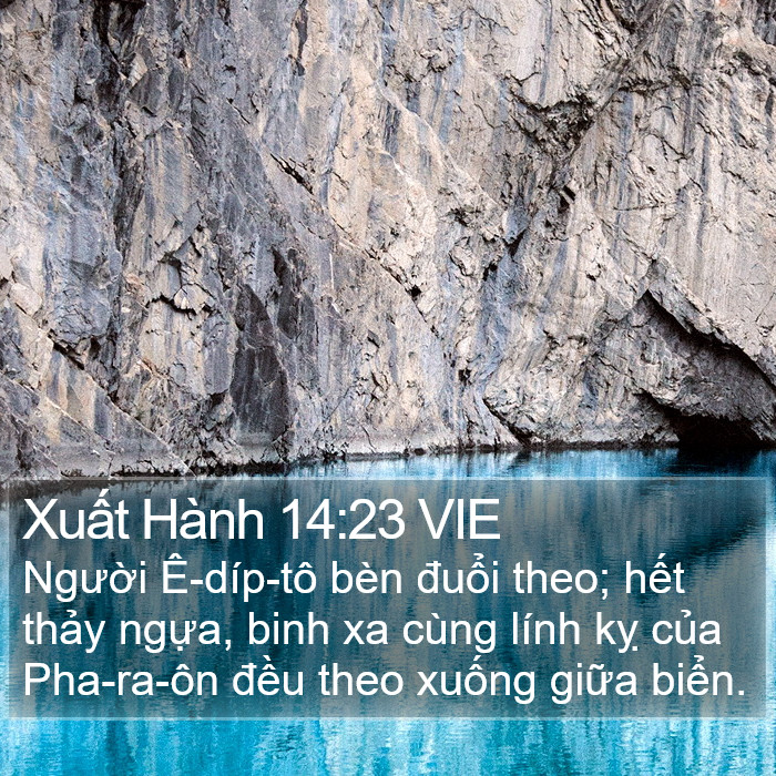 Xuất Hành 14:23 VIE Bible Study