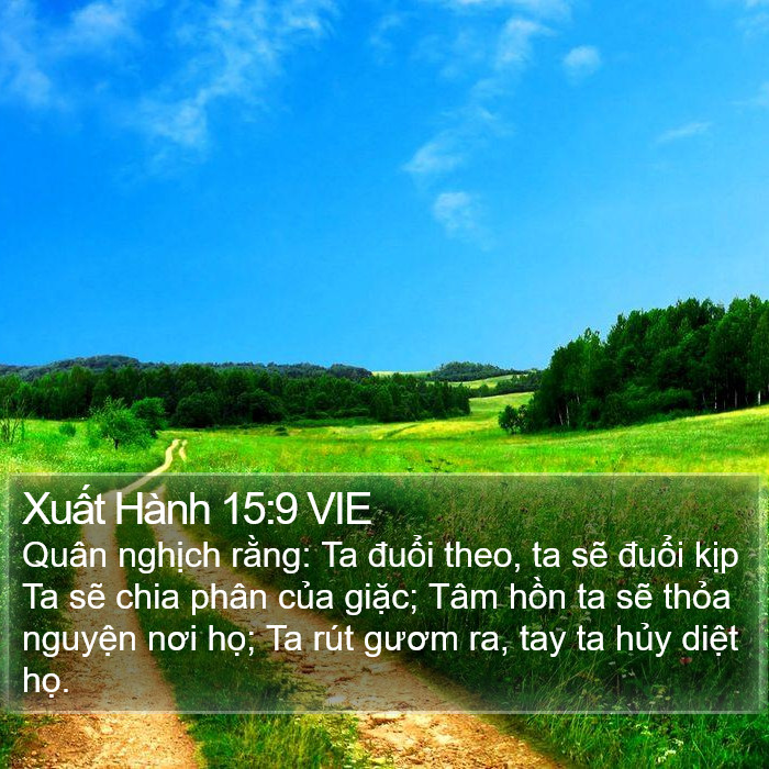 Xuất Hành 15:9 VIE Bible Study