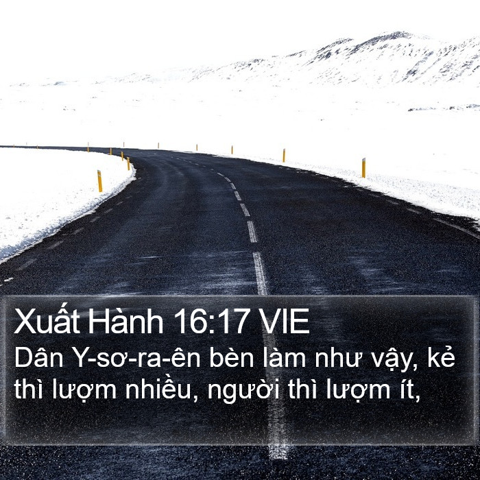 Xuất Hành 16:17 VIE Bible Study