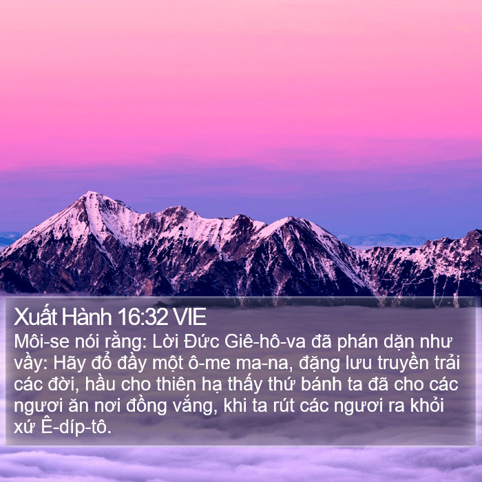 Xuất Hành 16:32 VIE Bible Study