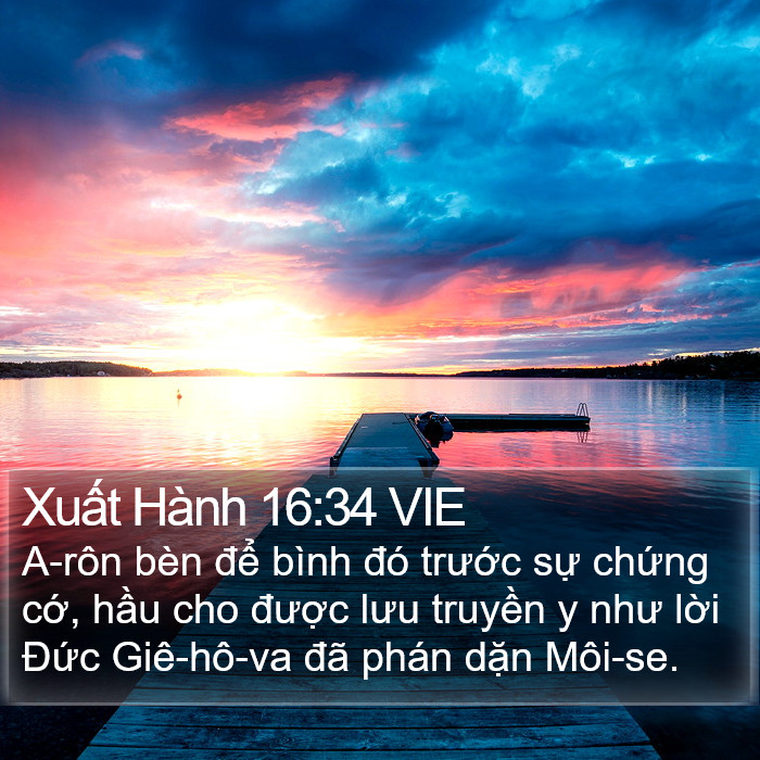 Xuất Hành 16:34 VIE Bible Study