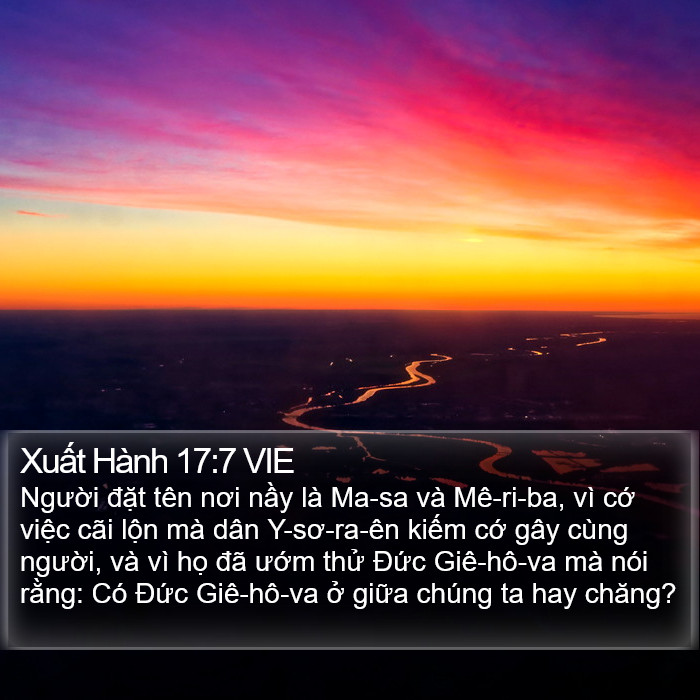 Xuất Hành 17:7 VIE Bible Study
