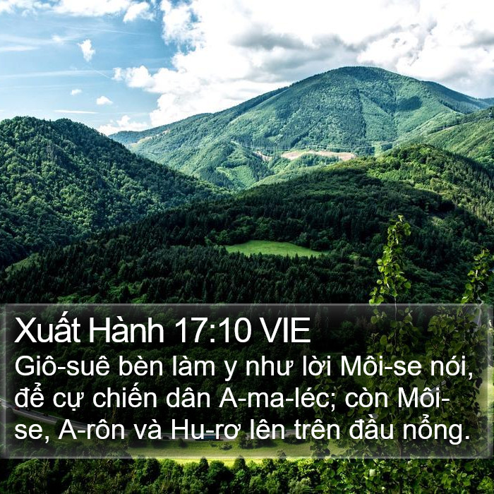 Xuất Hành 17:10 VIE Bible Study