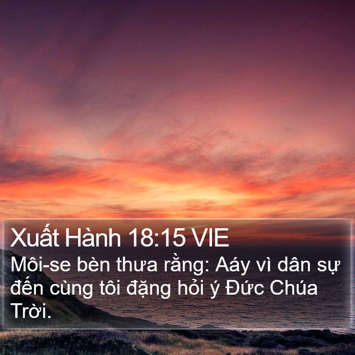 Xuất Hành 18:15 VIE Bible Study