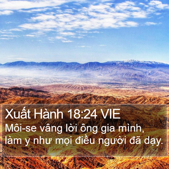 Xuất Hành 18:24 VIE Bible Study