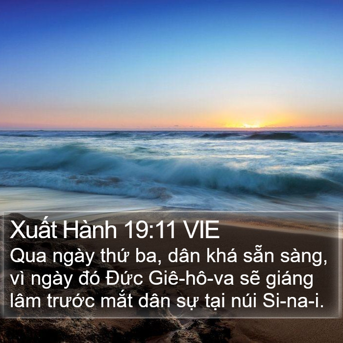 Xuất Hành 19:11 VIE Bible Study