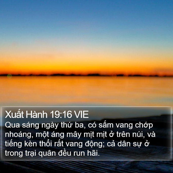 Xuất Hành 19:16 VIE Bible Study