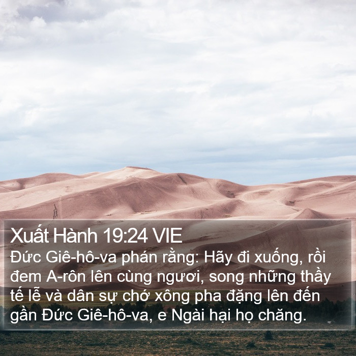 Xuất Hành 19:24 VIE Bible Study