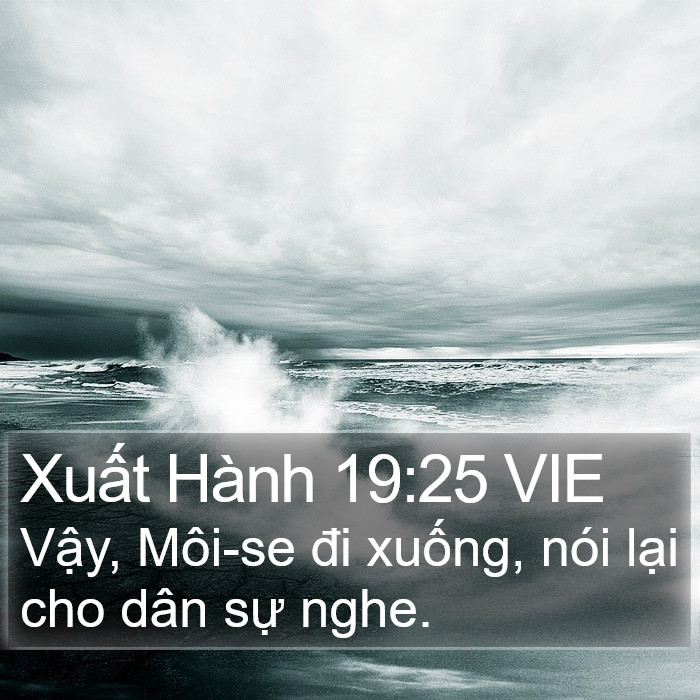 Xuất Hành 19:25 VIE Bible Study