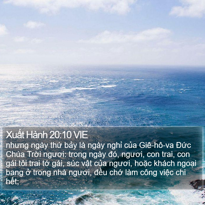 Xuất Hành 20:10 VIE Bible Study