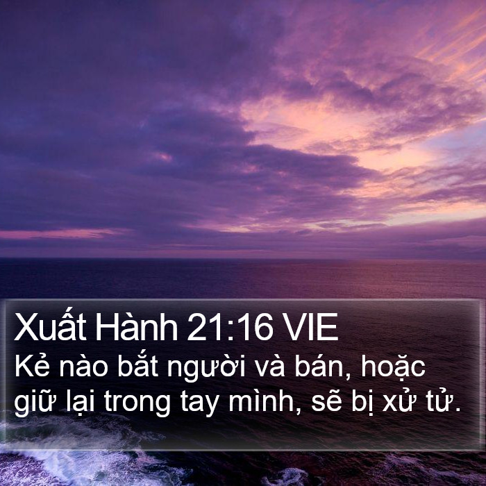 Xuất Hành 21:16 VIE Bible Study