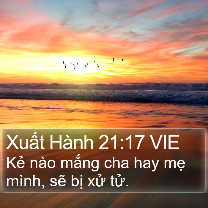 Xuất Hành 21:17 VIE Bible Study