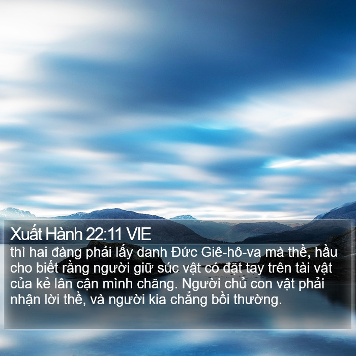 Xuất Hành 22:11 VIE Bible Study