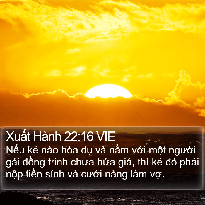 Xuất Hành 22:16 VIE Bible Study