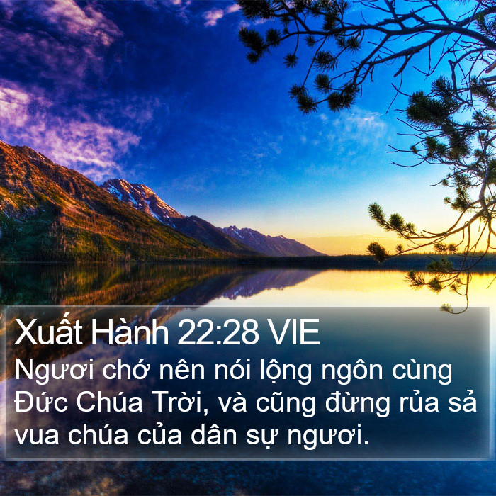 Xuất Hành 22:28 VIE Bible Study