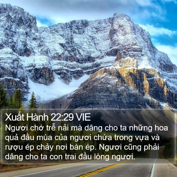 Xuất Hành 22:29 VIE Bible Study